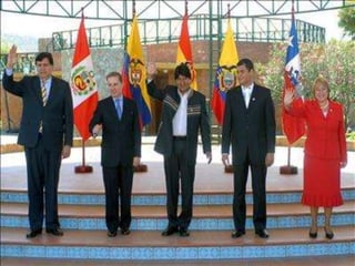 El 2007 en Tarija, Bolivia, se decide el regreso de
Chile a la CAN, pero esta vez como país asociado.
 