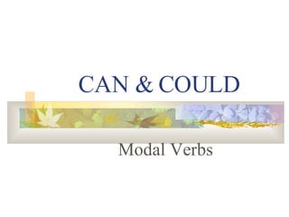 CAN & COULD Modal Verbs 
