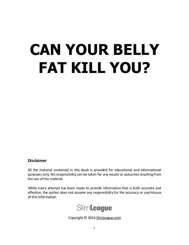 Can Your Belly Fat Kill You