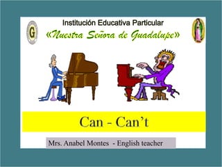 5
Exercises

Mrs. Anabel Montes - English teacher

 