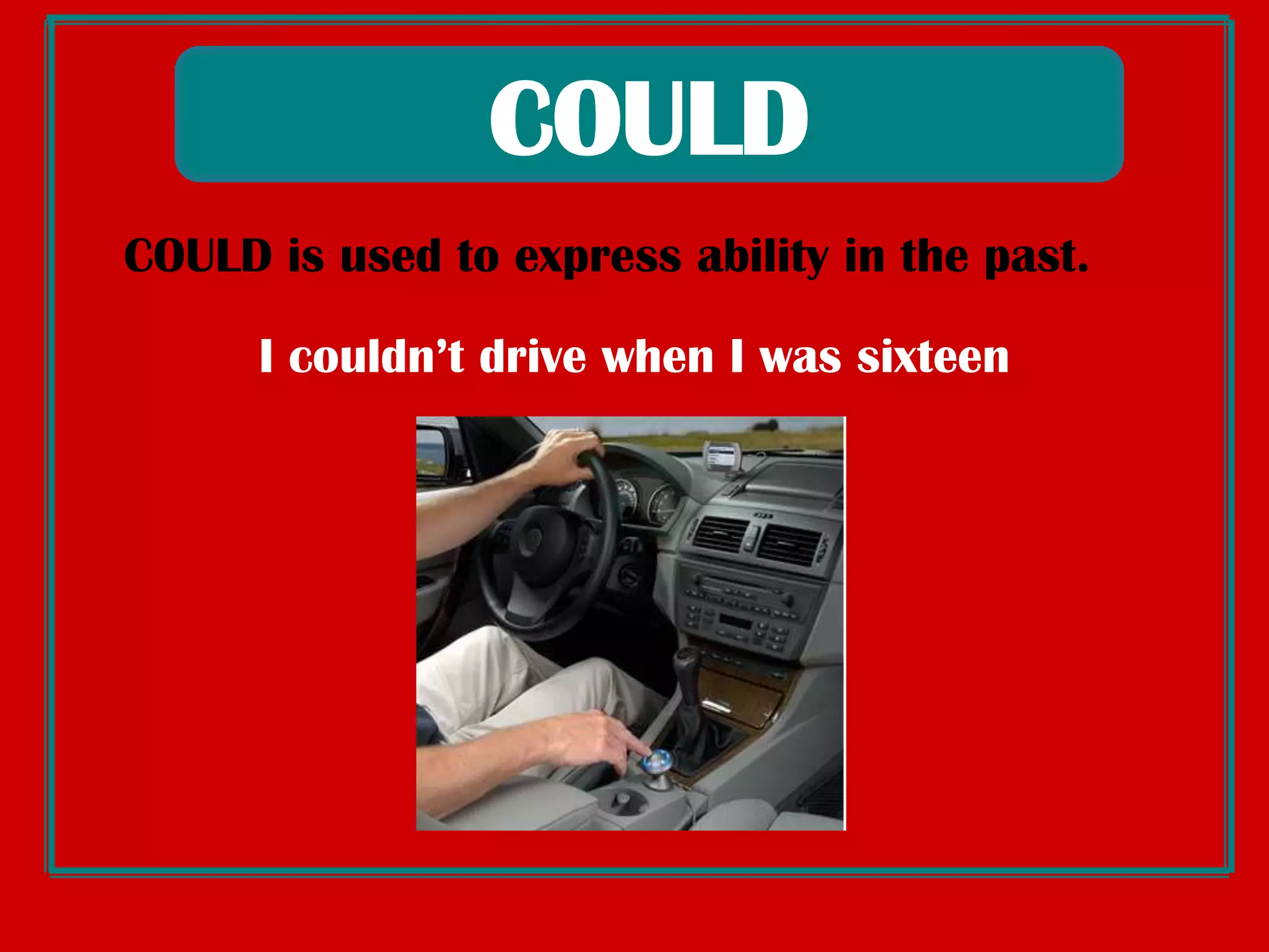 CANWealso use CAN toaskfor a favourorpermissionCan Mary havedinnerwithus ? No, shecan’tCan youpass me thesalt? Yes, I can