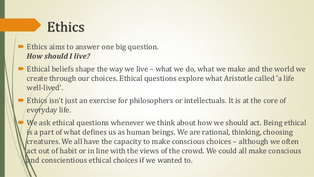 Can ethics be taught..!!
