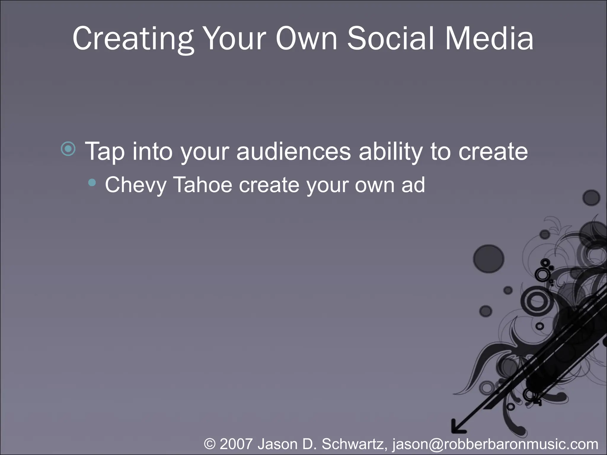 Creating Your Own Social Media Tap into your audiences ability to create Chevy Tahoe create your own ad 