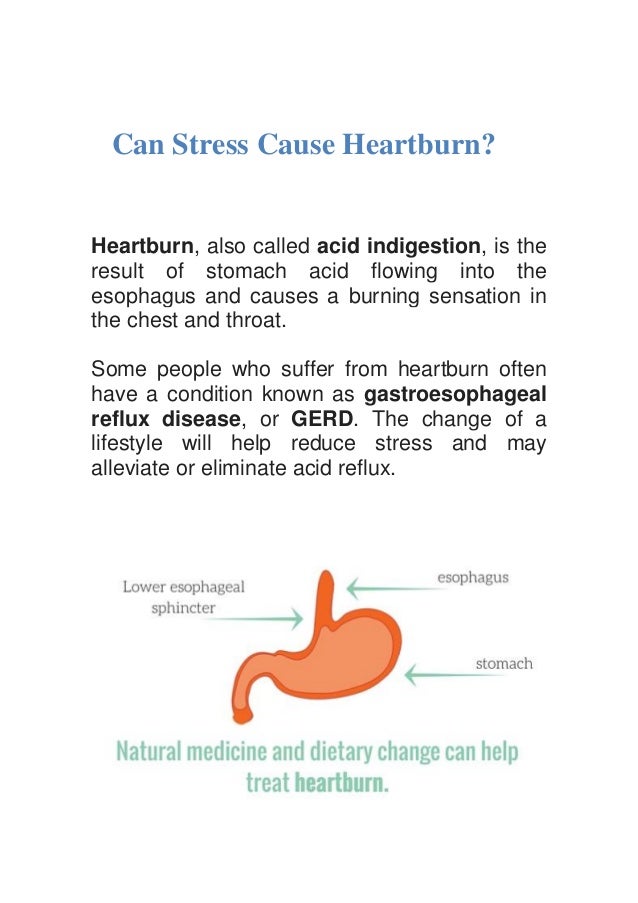 Can Stress Cause Heartburn? Can Stress Cause Heartburn?