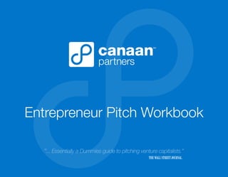 Entrepreneur Pitch Workbook
“... Essentially a Dummies guide to pitching venture capitalists.”

 