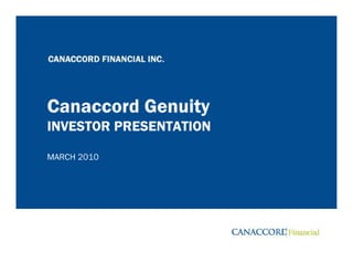 Canaccord Genuity Advantage
