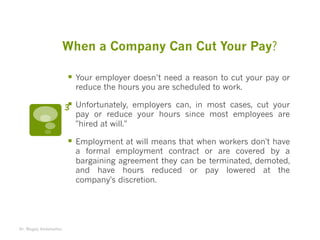 Can a company cut your pay or hours | PPT