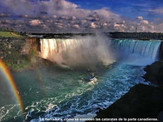 La Herradura ,  como se conocen las cataratas de la parte canadiense. 
