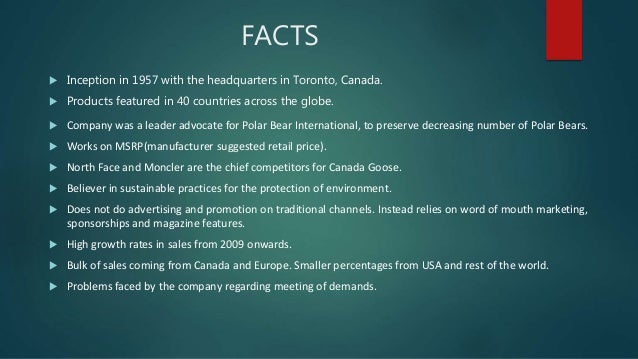 canada goose brand facts canada goose brand facts