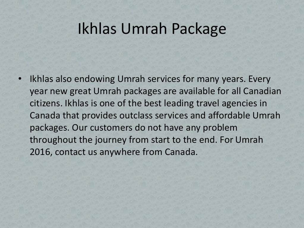 Canada Best Travel Agency (ikhlas)