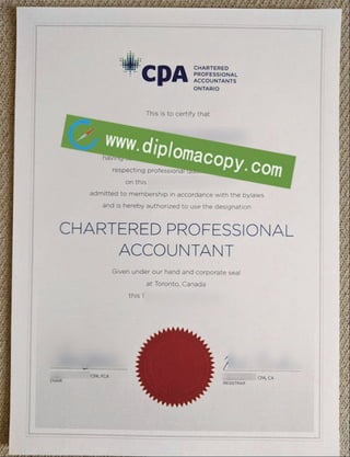 Canada CPA certificate