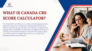 Canada CRS Score Calculator Guide 2025: Check Your PR Points | PDF