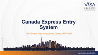 Canada Express Entry
System
The Fastest Way to Apply for Canada PR Visa!
 