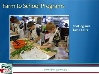 Cooking and Taste Tests  