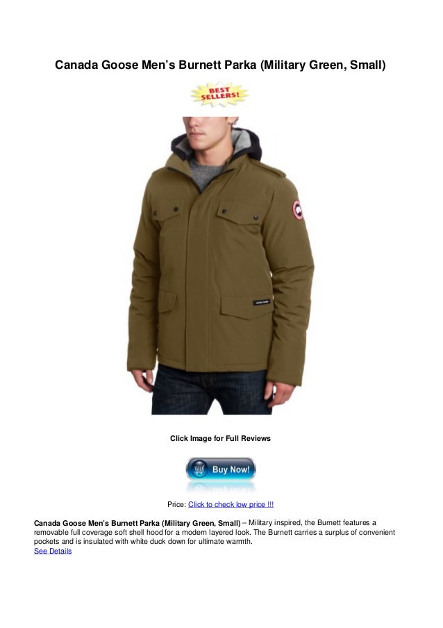 canada goose men's burnett parka