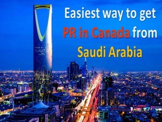 Canada immigration from Saudi Arabia