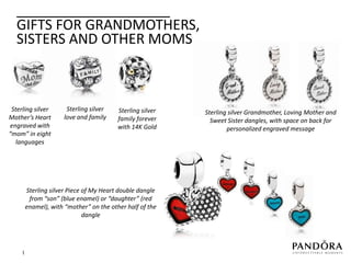 PANDORA Mother's Day Gift Guide 2013 