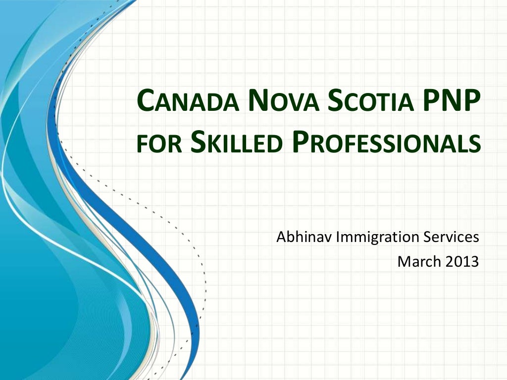 Canada Nova Scotia PNP For Skilled Professionals Immigration