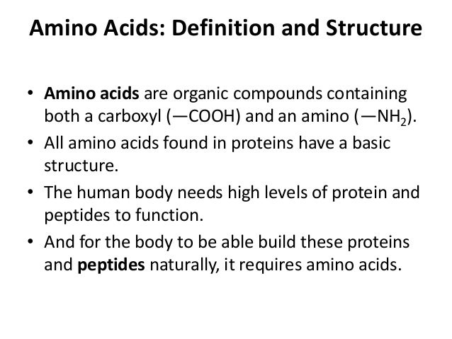 Canada ppt amino acids definition and structure