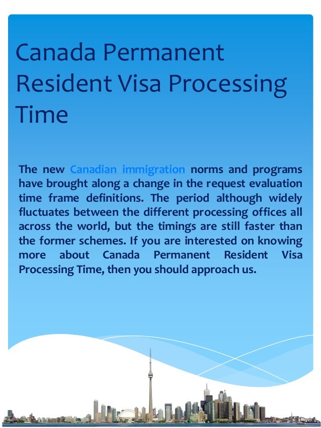 Canada visa processing time