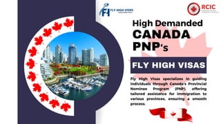 High Demanded
CANADA
PNP
FLY HIGH VISAS
Fly High Visas specializes in guiding
individuals through Canada's Provincial
Nominee Program (PNP), offering
tailored assistance for immigration to
various provinces, ensuring a smooth
process.
‘s
 