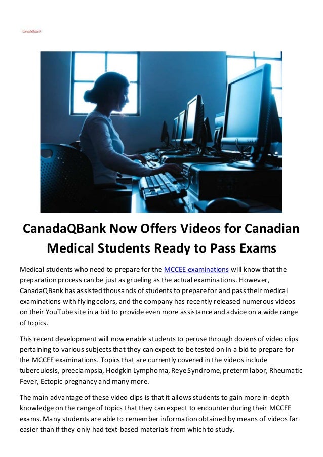 CanadaQBank Now Offers Videos for Canadian Medical Students Ready to