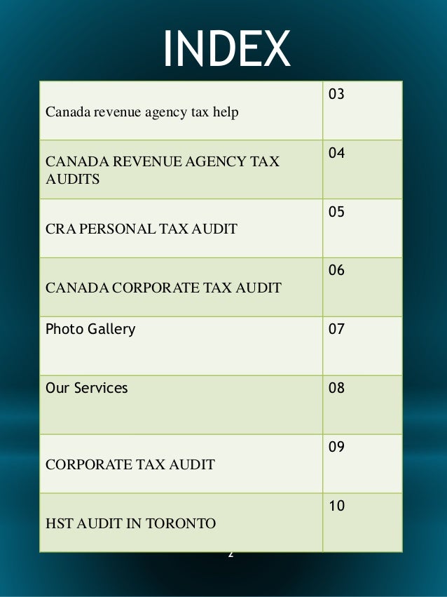 Canada revenue agency