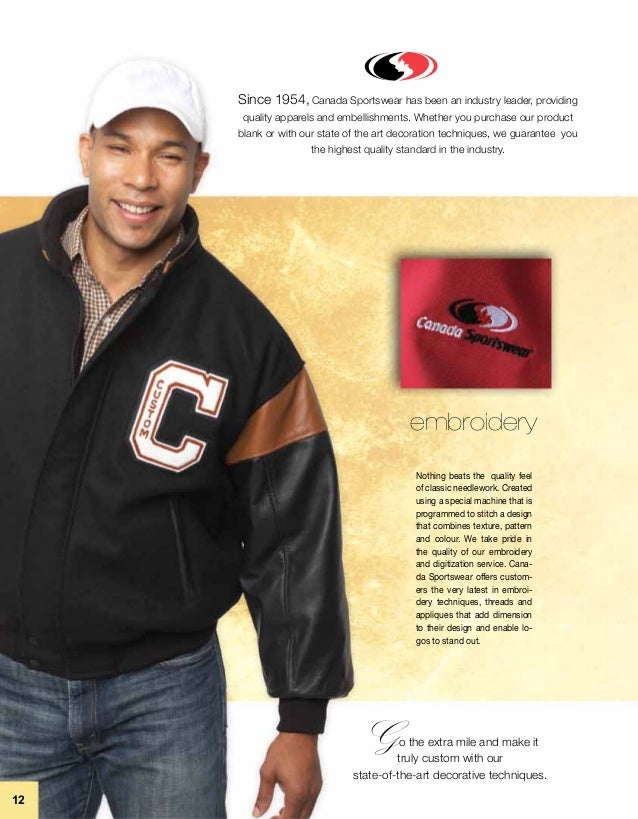Canada Sportswear Catalogue