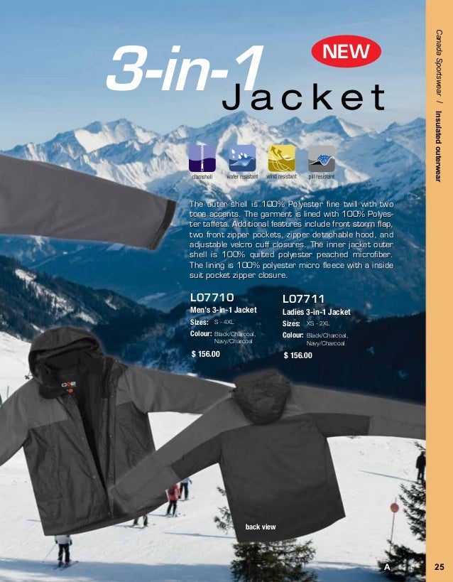Canada Sportswear Catalogue