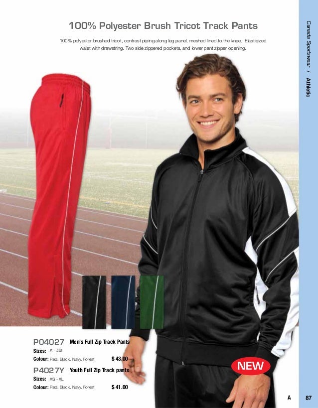 Canada Sportswear Catalogue