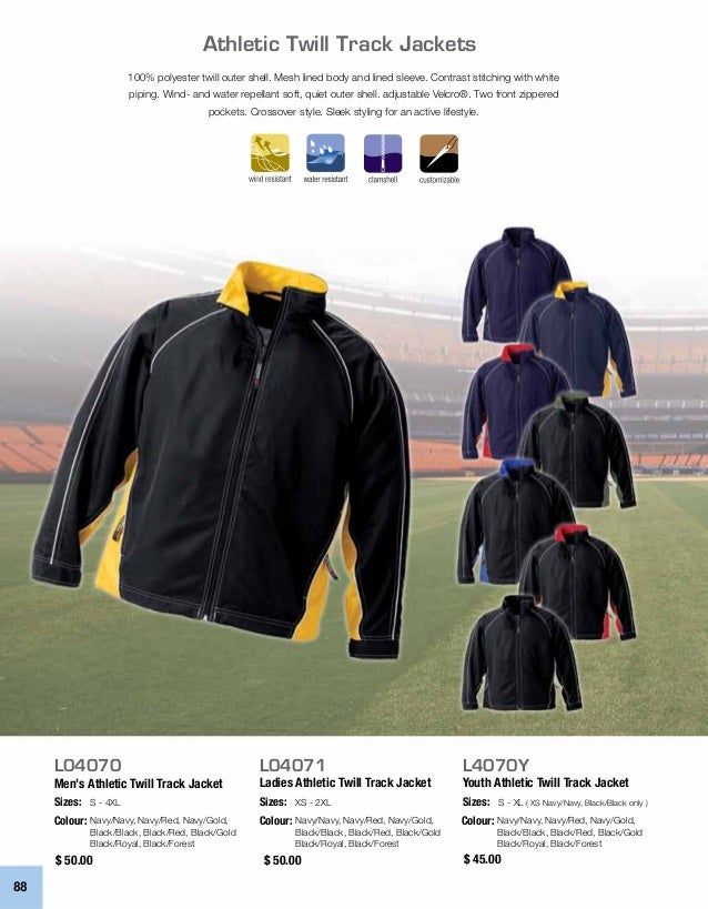 Canada Sportswear Catalogue