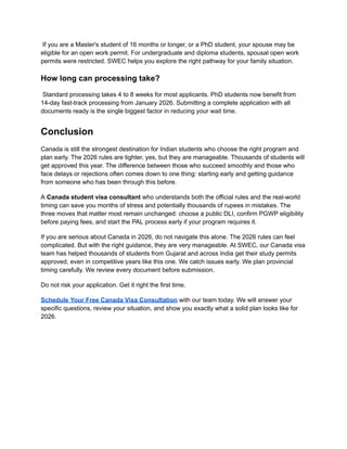 Pgwp Changes Canada Student Visa 2026: New PGWP Rules & Key Changes Explained | PDF