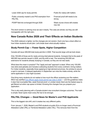 Pgwp Changes Canada Student Visa 2026: New PGWP Rules & Key Changes Explained | PDF