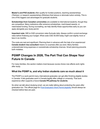 Pgwp Changes Canada Student Visa 2026: New PGWP Rules & Key Changes Explained | PDF