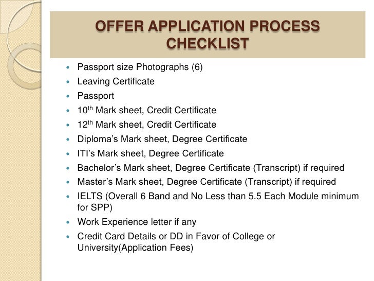 Canada Study Visa Process