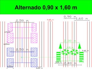 Alternado 0,90 x 1,60 m
 