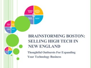 BRAINSTORMING BOSTON:  SELLING HIGH TECH IN  NEW ENGLAND Thoughtful Outbursts For Expanding  Your Technology Business  