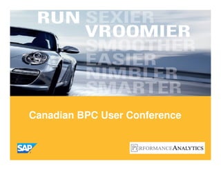 Canadian BPC User Conference
 