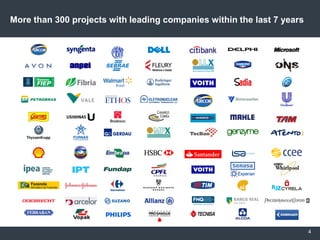 More than 300 projects with leading companies within the last 7 years




                                                                        44
 