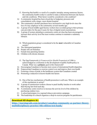 Canadian Community as Partner Theory & Multidisciplinary Practice ...