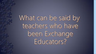Canadian educators exchange