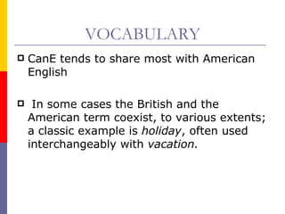Canadian english ppp | PPT