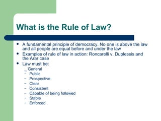 Canadian law chapter one | PPT