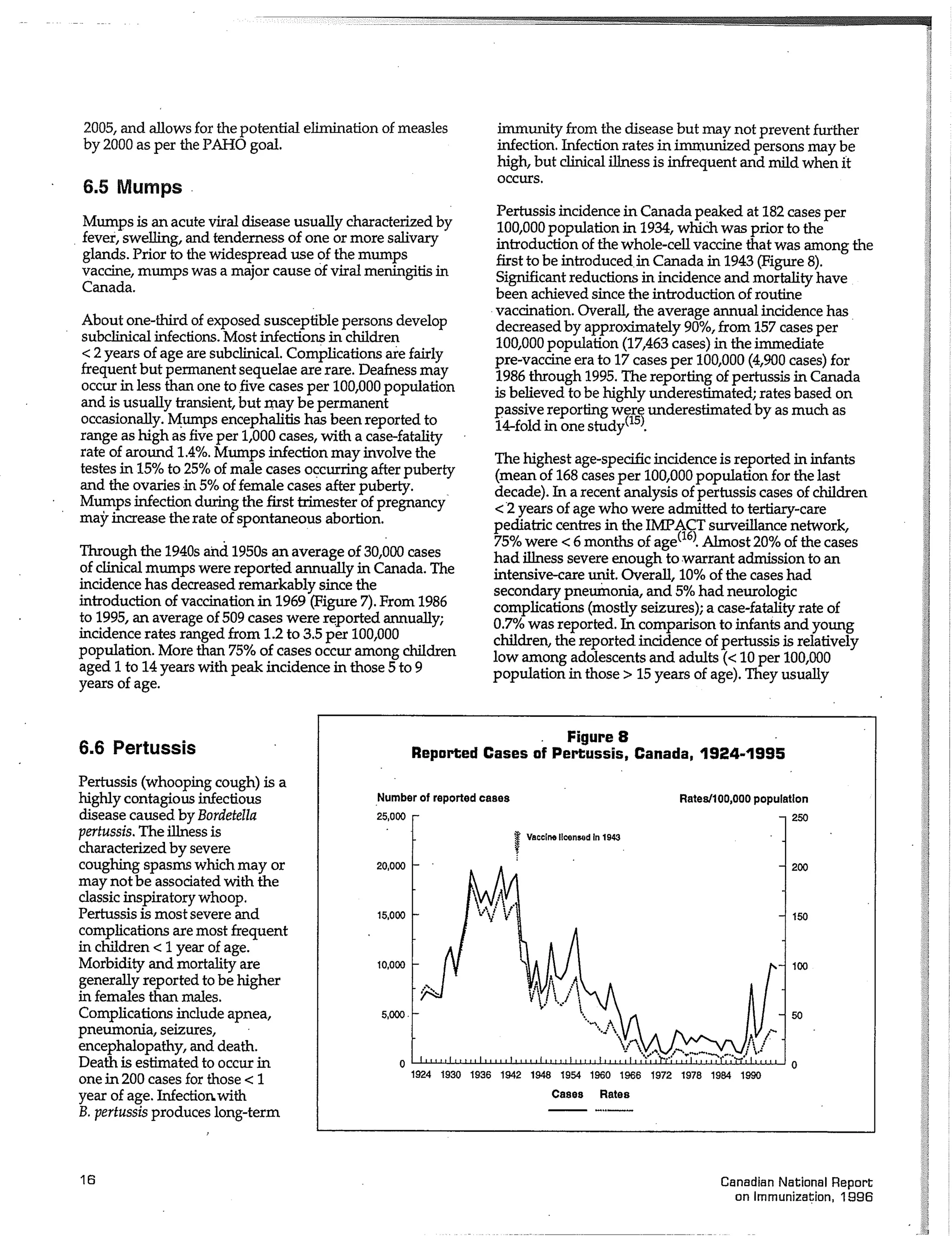 Canadian report and law on immunization