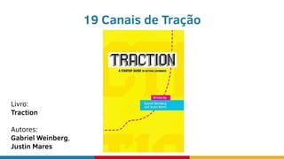 19 Canais de Tração
Livro:
Traction
Autores:
Gabriel Weinberg,
Justin Mares
 