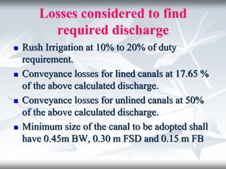Canal Alignment & Desgin.pdf canal detail analysis and canal lining | PDF