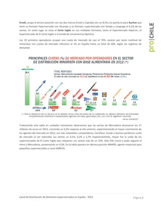 Opencor Canal de distribución de supermercados en españa | PDF