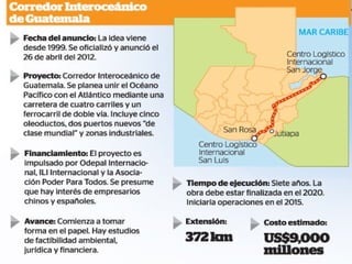 Canales interoceánicos en Centroamérica