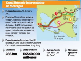 Canales interoceánicos en Centroamérica