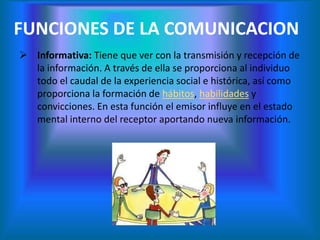 QUE ES LA COMUNICACIÓN?La comunicación es el proceso por el cual se puede transmitir información de una entidad a otra.